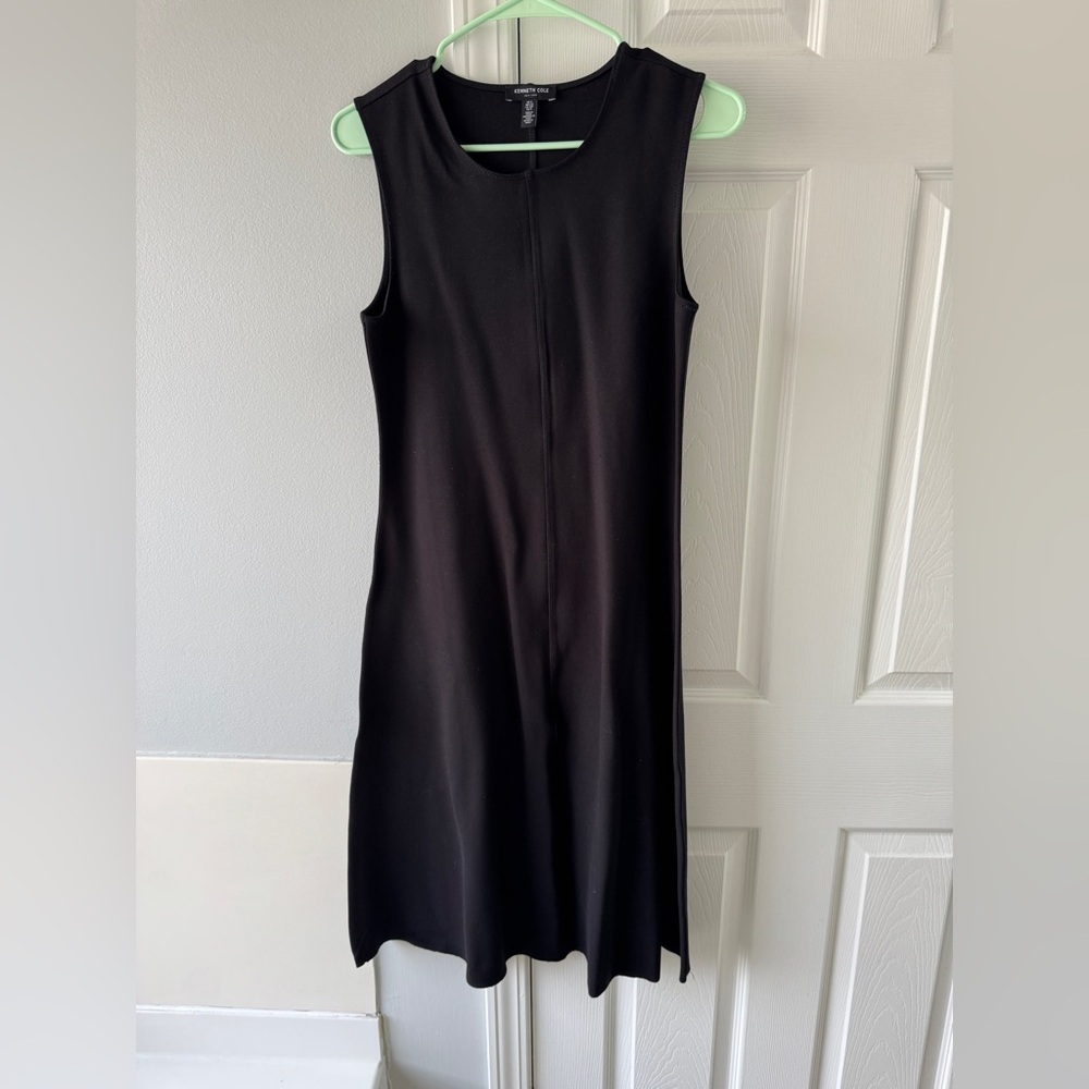 Kenneth Cole Classic Black Midi Dress